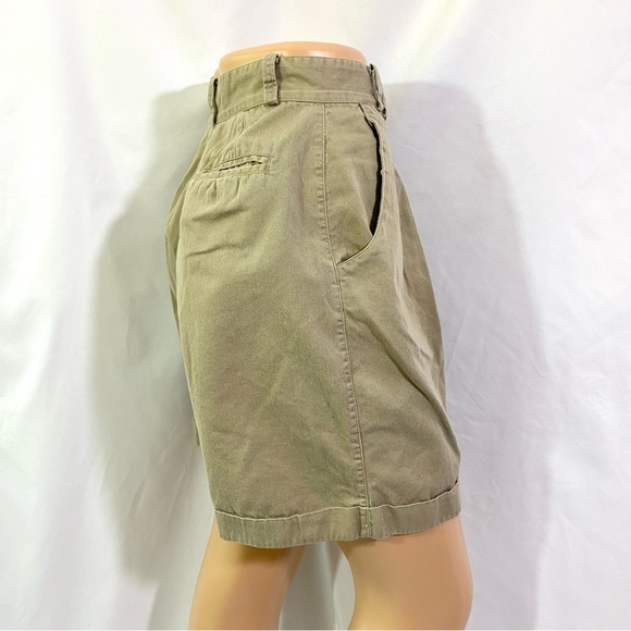 Vintage 90’s Greatland Apparel Khaki Walking Shorts Size Small Trouser Pleated - Picture 9 of 9